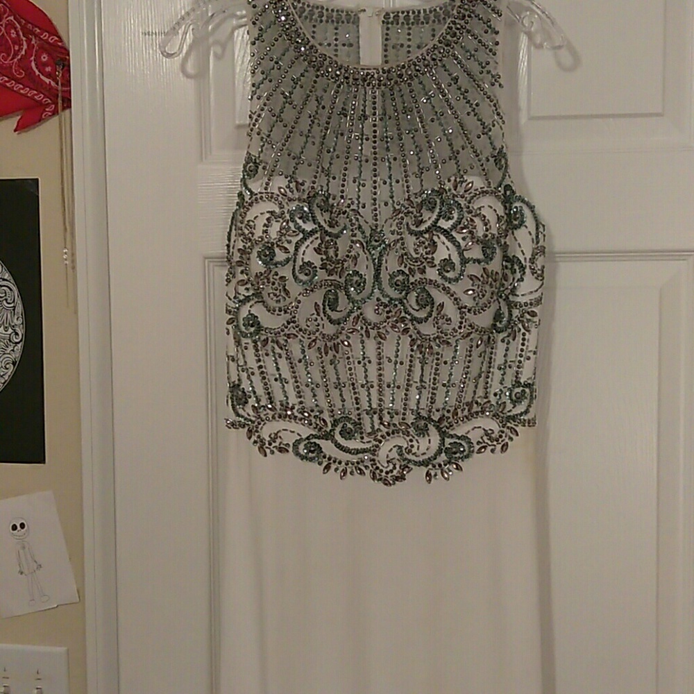 White sequin Prom/wedding dress